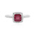 Bague en argent et Rubis de Bemainty
