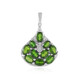 Russian Diopside Silver Pendant