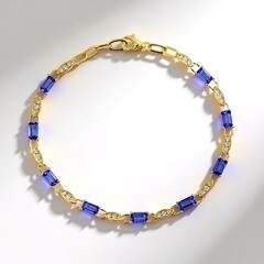 Bracciale in oro con Tanzanite AAA