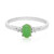 Zilveren ring met een keizerlijk chrysopraas