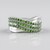 Bague en argent et Diopside de Russie