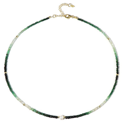 Collana in argento con Smeraldo Brasiliano (Riya)