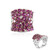 Rhodolite Silver Ring (Dallas Prince Designs)