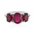 Anello in argento con Rubino del Madagascar