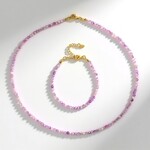 Parure in argento con Kunzite