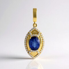 Ciondolo in argento con Cianite del Nepal