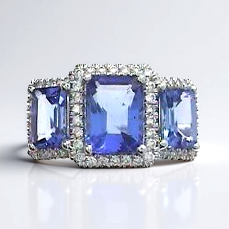 Anello in oro con Tanzanite AAA (CIRARI)