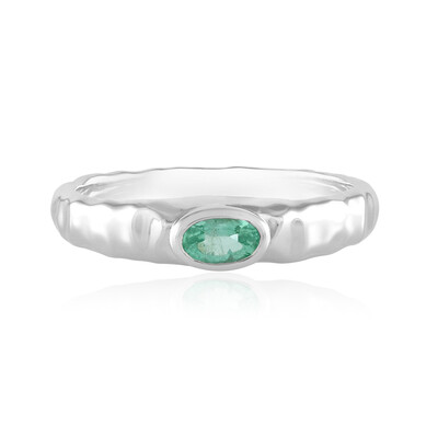 Anillo en plata con Esmeralda de Colombia