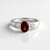 Anello in argento con Granato Mozambico