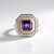 Bague en argent et Améthyste d'Uruguay