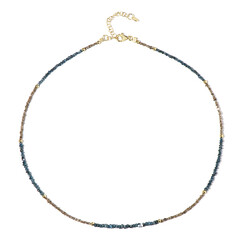 Collana in argento con Diamante Blu
