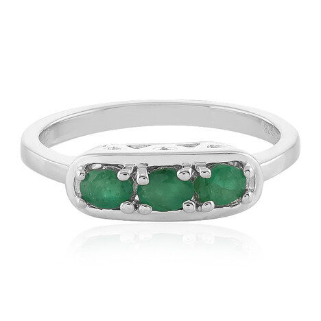 Anello in argento con Smeraldo Socoto