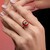 Anello in argento con Corniola (KM by Juwelo)