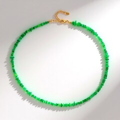 Collana in argento con Opale Verde dell'Etiopia