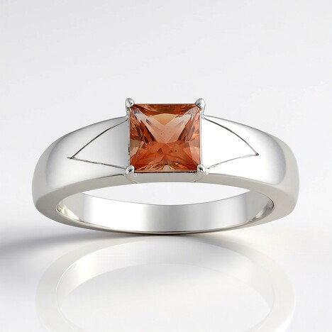 Anello in argento con Pietra del Sole dell'Oregon