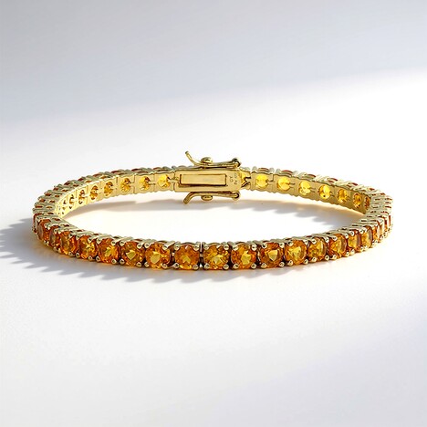 Bracciale in argento con Citrino Madeira