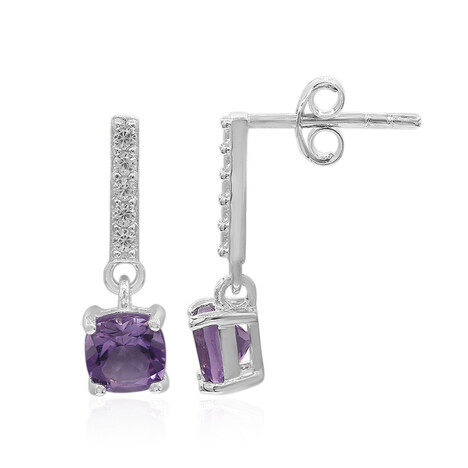 Amethyst Silver Earrings