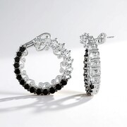 White Topaz Silver Earrings (Dallas Prince Designs)