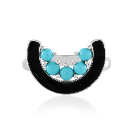 Sleeping Beauty-Türkis-Silberring