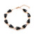 Schwarzer Onyx-Silberarmband (KM by Juwelo)