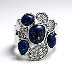 Anello in argento con Lapislazzuli