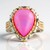 Anello in argento con Opale Rosa dell'Etiopia (Gems en Vogue)