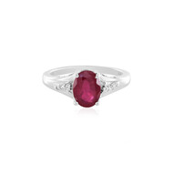 Anillo en plata con Rubí de Madagascar