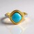 Anello in argento con Turchese Sleeping Beauty
