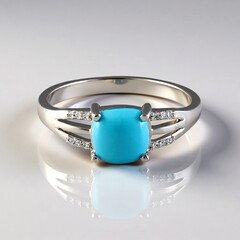 Anello in argento con Turchese Sleeping Beauty