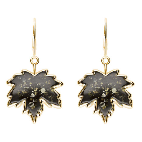 Baltischer Bernstein-Silberohrringe (dagen)