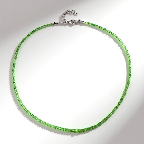 Collana in argento con Tsavorite del Kenya