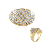 Zilveren ring met zirkonen