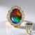 Anello in argento con Ammolite (Gems en Vogue)