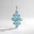Ciondolo in argento con Apatite Blu