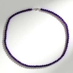 Collana in argento con Ametista Zambiana