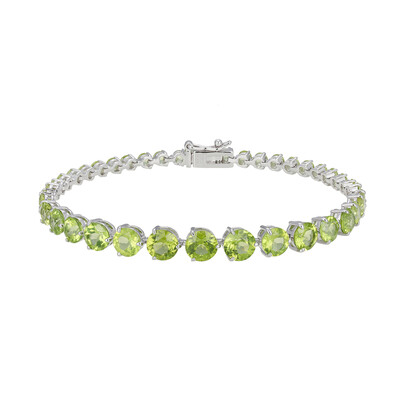 Bracciale in argento con Peridoto (Adela Silber)