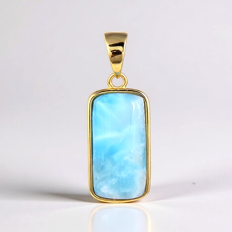 Ciondolo in argento con Larimar