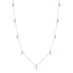 9K I3 (H) Diamond Gold Necklace (de Melo Gold)