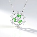 Collana in argento con Lemshuku Tsavorite
