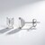 Boucles d'oreilles en argent et Topaze blanche