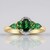 Anello in oro con Tsavorite AAA del Kenia