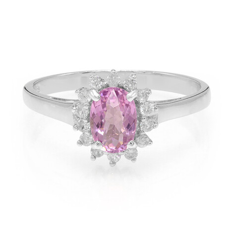 Pink Cuprian Tourmaline Silver Ring