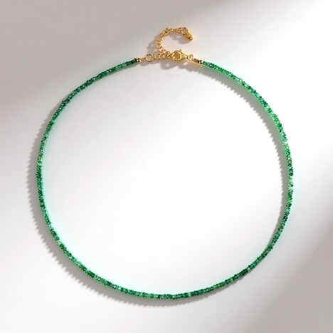 Collana in argento con Smeraldo Zambia