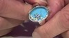 Zilveren ring met een Blauwe Howliet