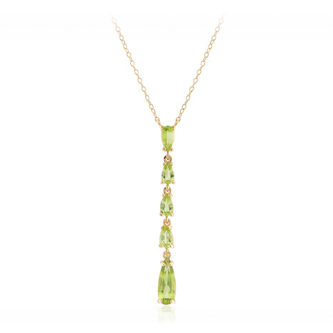 Collar en plata con Peridoto de Birmania
