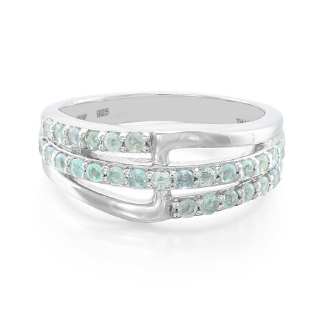 Bague en argent et Tourmaline Paraïba