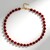 Collana in argento con Quarzo Rosso