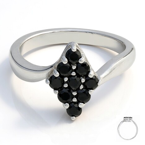Anello in argento con Spinello Nero