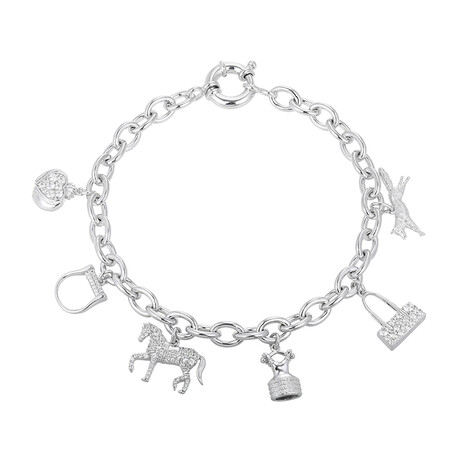 Zirkon-Silberarmband