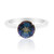 Anello in argento con Quarzo Mistico Blu